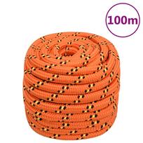 virve 20mm - Valties virvė, oranžinės spalvos, 20mm, 100m, polipropilenas - 1 nuotrauka