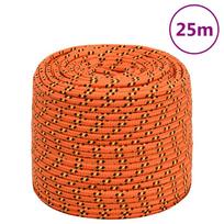 Valties virvė, oranžinės spalvos, 8mm, 25m, polipropilenas