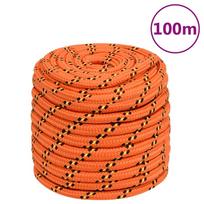 Valties virvė, oranžinės spalvos, 18mm, 100m, polipropilenas