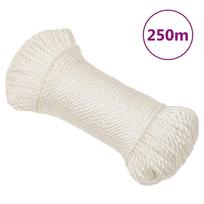 Darbo virvė, baltos spalvos, 3mm, 250m, polipropilenas