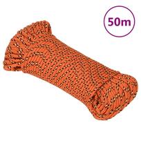 Valties virvė, oranžinės spalvos, 3mm, 50m, polipropilenas