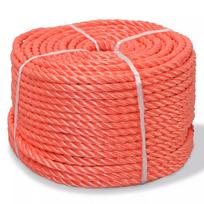 Susukta virvė, polipropilenas, 12mm, 100m, oranžinė