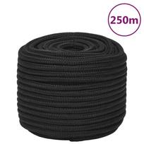 Valties virvė, visiškai juoda, 12mm, 250m, polipropilenas