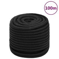 Valties virvė, visiškai juoda, 18mm, 100m, polipropilenas