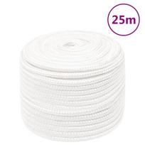 Valties virvė, visiškai balta, 12mm, 25m, polipropilenas