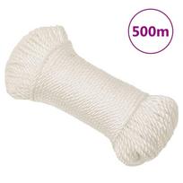 virve 3mm - Darbo virvė, baltos spalvos, 3mm, 500m, polipropilenas - 1 nuotrauka