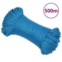 virve 3mm - Darbo virvė, mėlynos spalvos, 3mm, 500m, polipropilenas - 1 nuotrauka