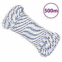 Valties virvė, baltos spalvos, 4mm, 500m, polipropilenas