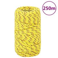 Valties virvė, geltonos spalvos, 2mm, 250m, polipropilenas