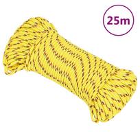 Valties virvė, geltonos spalvos, 5mm, 25m, polipropilenas