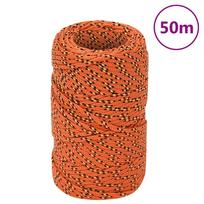 Valties virvė, oranžinės spalvos, 2mm, 50m, polipropilenas