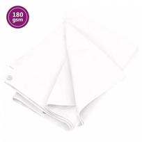 brezentas tentas - Tentas, baltos spalvos, 6x12m, 180g/m², HDPE - 2 nuotrauka