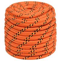 16mm virve - Valties virvė, oranžinės spalvos, 16mm, 100m, polipropilenas - 2 nuotrauka