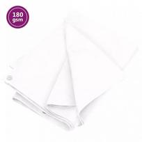 tentai 4x4 m - Tentas, baltos spalvos, 4x4m, 180g/m², hdpe - 2 nuotrauka