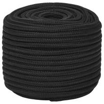 4mm virve - Valties virvė, visiškai juoda, 14mm, 250m, polipropilenas - 2 nuotrauka