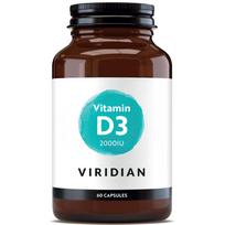 vitaminas d 2000 - VIRIDIAN Vitamin D3 2000iu Vegan kapsulės, 60 vnt. - 2 nuotrauka