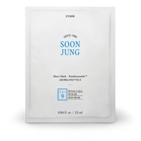 lakstines veido kaukes - ETUDE SoonJung Panthensoside Sheet Mask, 25ml - 1 nuotrauka