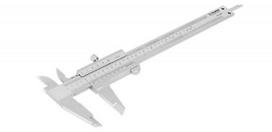 Slankmatis 150mm, nerūdijantis plienas, tikslumas 0.02mm Truper®