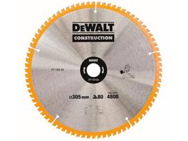 pjovimo diskas medienai - Pjovimo diskas medienai DeWalt DT1184-QZ; 305x30 mm; 80T; 5° - 1 nuotrauka