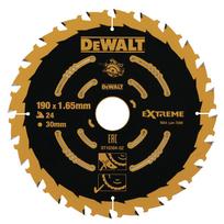 pjovimo diskas 190 - DEWALT pjovimo diskas medienai 190x30mmx24z 18° - 1 nuotrauka