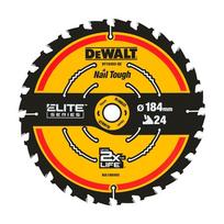 diska pjovimo - Pjovimo diskas medienai DeWalt Extreme; 184x1,65x16,0 mm; Z24; 5° - 2 nuotrauka