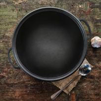 senukai kazanas - Ketaus KAZANAS  WOK 8 l su ketaus dangčiu T405CP - 2 nuotrauka