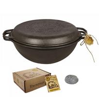 senukai kazanas - Ketaus KAZANAS  WOK 8 l su ketaus dangčiu T405CP - 4 nuotrauka