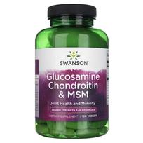 msm glucosamine - Swanson Gliukozaminas, chondroitinas ir msm, 120 kaps. - 1 nuotrauka