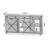 komoda 160 - Komoda Cama Meble Granero, ruda, 160 x 35 cm x 80 cm - 2 nuotrauka