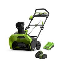 sniego valytuvas - SNIEGO VALYTUVAS Greenworks gd40stUBX 40V, 2X4Ah (su akum. ir krov.) - 1 nuotrauka