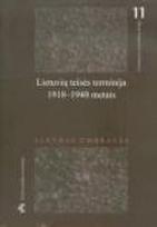 Lietuvių teisės terminija 1918-1940 metais