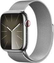 Pirkti Apple Watch Series 9 GPS + Cellular 45mm Silver Stainless Steel Case with Silver Milanese Loop MRMQ3ET/A - Photo 2