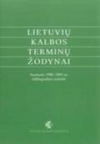 Lietuvių kalbos terminų žodynai
