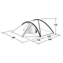 lova palapine - Outwell Cloud 4 Tent Blue (Mėlyna) - 5 nuotrauka
