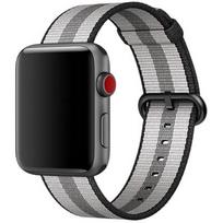 Apple 42mm Black Stripe Woven Nylon