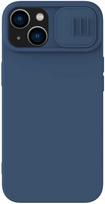 iphone 15 deklas silicone - Nillkin CamShield Silky Silicone Apple iPhone 15 Plus tamsiai mėlynas - 1 nuotrauka