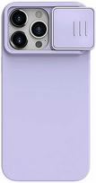Nillkin CamShield Silky Silicone Apple iPhone 15 Pro šviesiai violetinis