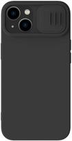 iphone 15 deklas silicone - Nillkin CamShield Silky Silicone Apple iPhone 15 Plus juodas - 1 nuotrauka