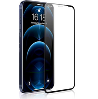 apsaugines pleveles iphone 16 - Fusion Accessories "Ceramic Glass 9D iPhone 16 Plus" Black - 1 nuotrauka