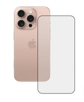 apsaugines pleveles iphone 16 - Fusion Accessories "Full Glue 5D Glass iPhone 16 Plus" Black - 1 nuotrauka