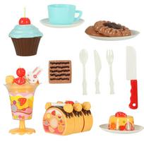 gimtadienio tortai - Žaisliniai virtuvės reikmenys DIY Fruit Cake - 6 nuotrauka