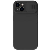 iphone 15 deklas silicone - Nillkin CamShield Silky Silicone Apple iPhone 15 Plus juodas - 3 nuotrauka