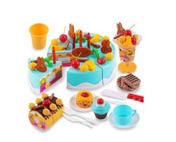 gimtadienio tortai - Žaisliniai virtuvės reikmenys DIY Fruit Cake - 12 nuotrauka