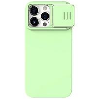 apple iphone 15 pro deklas silicone - Nillkin CamShield Silky Silicone Apple iPhone 15 Pro Max šviesiai žalias - 2 nuotrauka