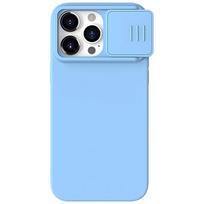 apple iphone 15 pro deklas silicone - Nillkin CamShield Silky Silicone Apple iPhone 15 Pro Max šviesiai mėlynas - 2 nuotrauka