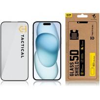 skydelio ekranas - Tactical "Glass Shield 5D iPhone 15 Plus" Black - 2 nuotrauka