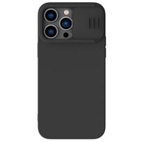 iphone 15 deklas silicone - Nillkin CamShield Silky Silicone Apple iPhone 15 Plus juodas - 4 nuotrauka