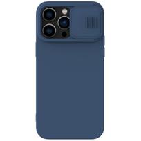 iphone 15 deklas silicone - Nillkin CamShield Silky Silicone Apple iPhone 15 Plus tamsiai mėlynas - 3 nuotrauka