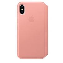 iphone xs deklas - iPhone X Leather Folio Soft Pink - 1 nuotrauka
