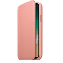 iphone xs deklas - iPhone X Leather Folio Soft Pink - 2 nuotrauka